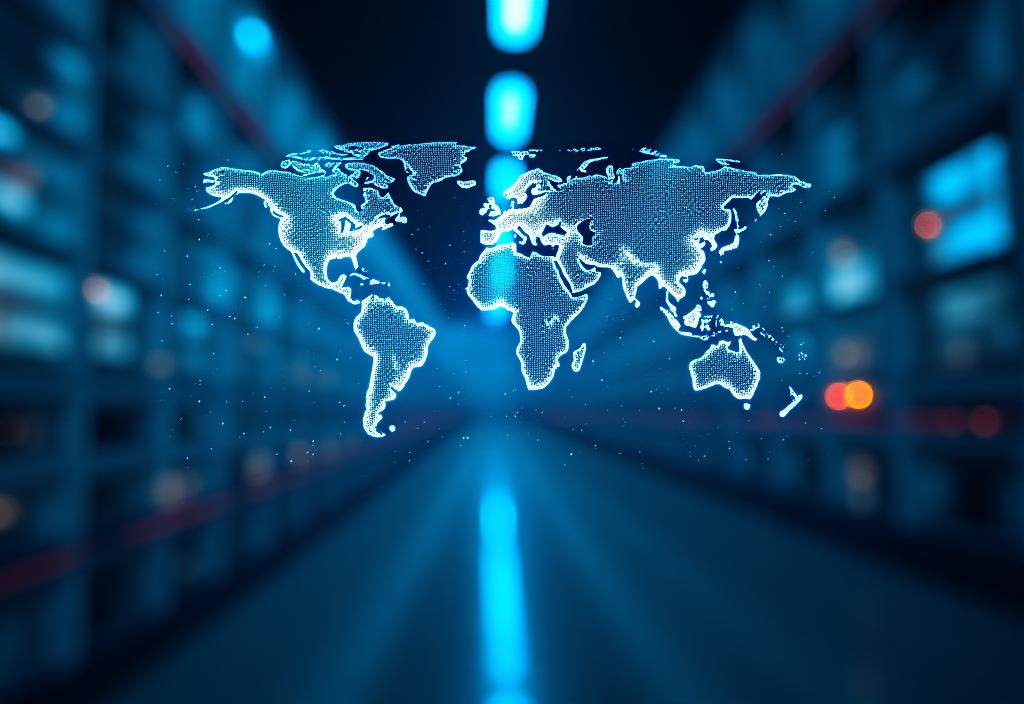Secure digital logistics network visualization